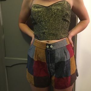 Victoria secret colorblock large silk shorts